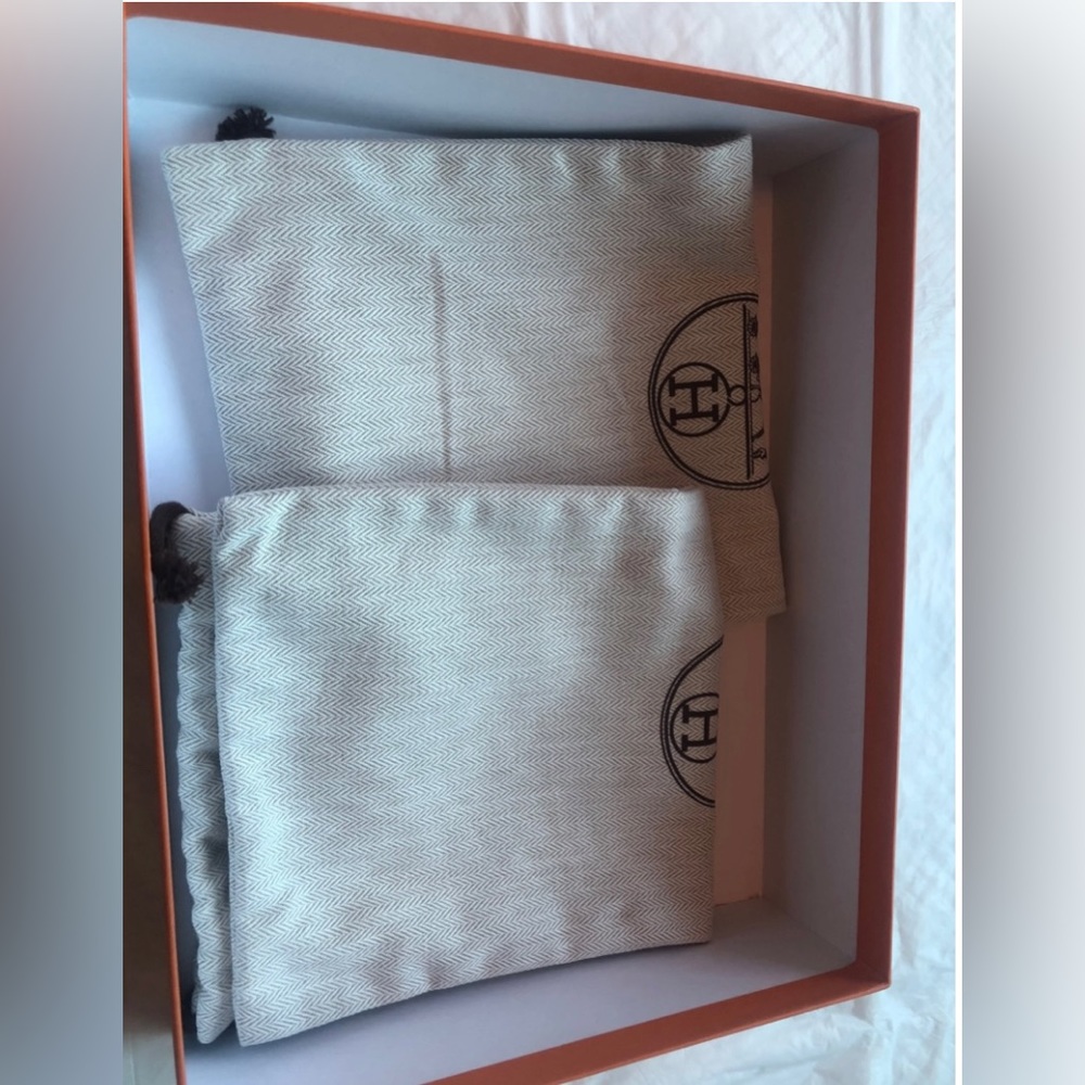 Authentic Preowned Hermes White Slides Size 36.5 … - image 5